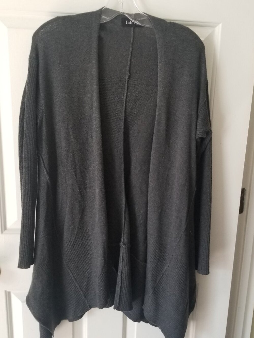 FAB' RIK asymmetrical hem sweater jacket